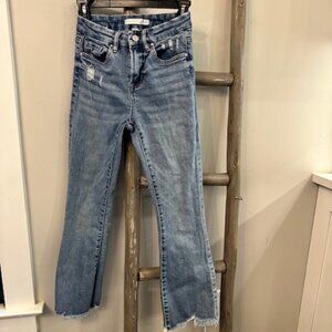 Altar’d State High-Rise Straight Crop Jeans – Women’s 24 – Raw Hem